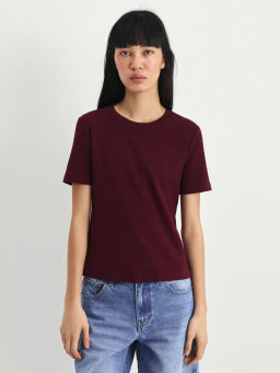 Футболка облегающего кроя из хлопка SLIM0926-79 / Zarina