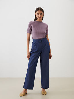 Wideleg Kad?n Jean Pantolon