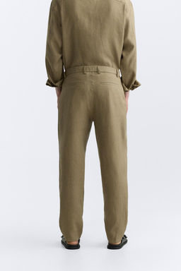 100% LINEN TROUSERS - Zara фото 4