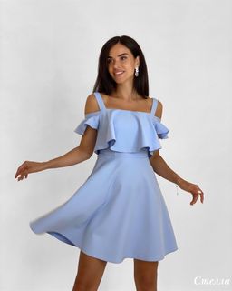 Платье Стелла Bordo (голубой)