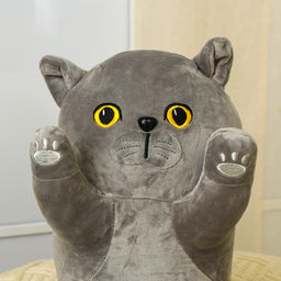 Мягкая игрушка Кот, 70 см, цвет серый - Simaland фото 2