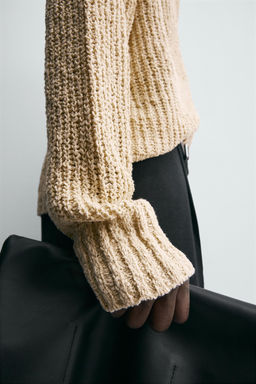 TEXTURED KNIT CARDIGAN - Zara фото 5