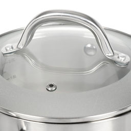 Набор посуды нерж. сталь, 6 предметов, кастрюли 1.9, 2.7, 3.7 л, индукция, Daniks, Перл, GS-01205-6  фото 4