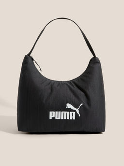 Женская сумка на плечо PUMA BASE Slouchy Hobo Bag Артикул 4558146, черный