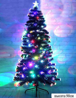 Ёлка с подсветкой новогодняя, 90 см