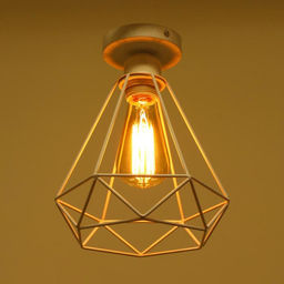 Люстра потолочная BayerLux «Адри», 1×60 Вт, E27, белый, 16×16×18 см