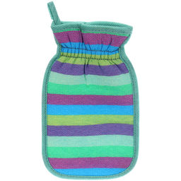 Цена за 2 шт. Мочалка - варежка для тела жёсткая "Premium - Lantika", мультицвет, 14*24см (ZIP пакет)