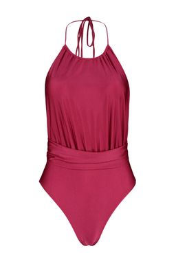 Bordo Halter Yaka Buzgulu Normal Paca Mayo TBESS23MA00026