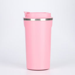 Термокружка Мастер К Original, 500 мл, Original, с надписью Coffee, сохраняет тепло 10 ч, нержавеющая сталь, розовая