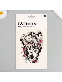 Цена за 2 шт. Переводная тату на тело цветная Сом, 26.1?14.6 см