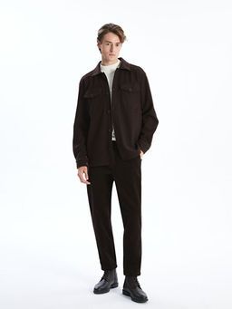 Regular Fit Uzun Kollu Ka?e Erkek G?mlek Ceket