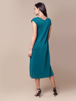 VILATTE / Платье тонкой вязки из хлопка и вискозы с мягким люрексом  фото 4