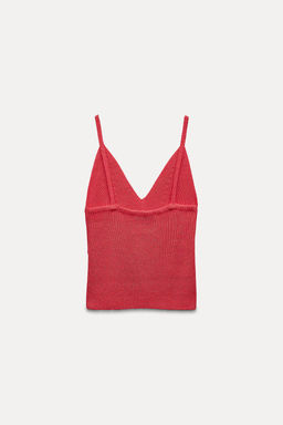 KNIT V-NECK TOP - Zara фото 18