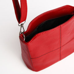 Сумка кросс-боди на молнии, цвет бордовый - Simaland фото 5