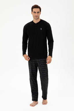 Мужской черный пижамный комплект Неожиданная скидка в корзине - U.s. polo assn фото 2