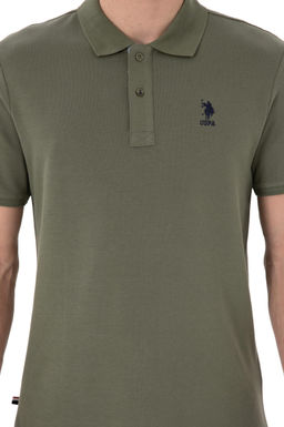 Erkek Regular Fit Polo Yaka Koyu Haki Basic Ti__rt Sepette S_rpriz _ndirim - U.s. polo assn фото 6