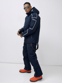 Горнолыжный костюм мужской зимний темно-синего цвета 390TS - Leifensh фото 23