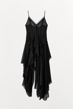 STRAPPY DRESS WITH LACE RUFFLES - Zara фото 12