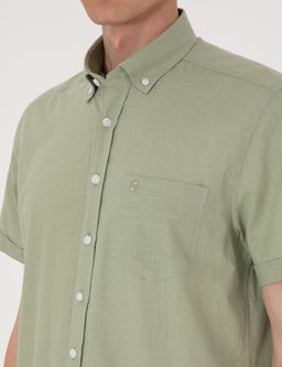 Ye_il Regular Fit K_sa Kollu G_mlek - Pierre cardin фото 7