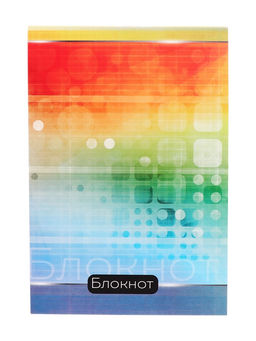 Цена за 20 шт. Блокнот А6, 40 листов в клетку на скрепке Абстракция, обложка мелованный картон, МИКС - Calligrata фото 4