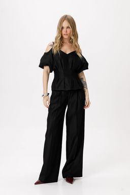 Блуза Pirs 6418 чёрный  фото 2