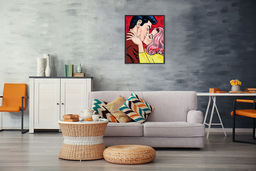 ФРЕЯ PNB/R1 №141 Набор для раскрашивания по номерам 50 х 40 см Поцелуй. Поп-арт  фото 4