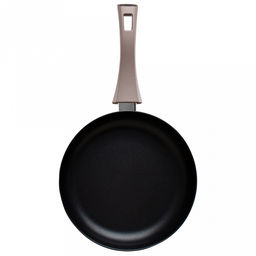 Сковорода с антипригарным покрытием д26см Комфорт, h6,3см, s2,5мм, дно д19,3см, s3мм, глубокая, штампованный алюминий, бакелитовая ручка, TalleR (Китай) Подходит для всех видов плит, включая индукционную. - Домашняя мода фото 3