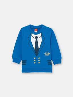 CRB wear/CSNB 63044-42-305 Джемпер для мальчика, синий/Ex.Cherubino