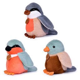 Мягкая игрушка "Птичка с надписью" 19 см