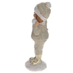 Фигурка декоративная "Мальчик/Девочка", L6 W4 H12,5 см, 2в.