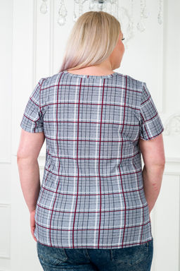 Туника женская из кулирки Наина серый макси - Амадэль фото 8