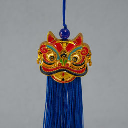 Подвеска текстиль, пластик Китайский лев, синяя, 2414 см - Simaland фото 3