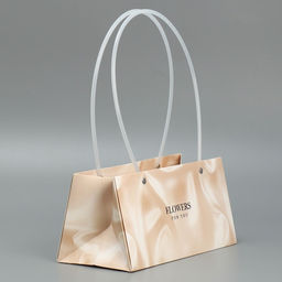 Пакет для цветов Gold Flower , 24 х 12 х 12 см - Дарите счастье фото 3