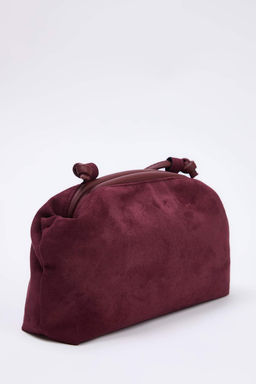 Bordo Suet M?knat?s Kapmal? Ayarlanabilir Ask?l? Mini Boy Kad?n Omuz Cantas? TAKSS26OC00043 - Trendyolmilla фото 4