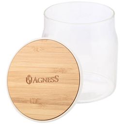 ЕМКОСТЬ ДЛЯ ПИЩЕВЫХ ПРОДУКТОВ AGNESS NATIVE D=9.45СМ H=10.8СМ, 400 МЛ  фото 4