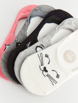 Desenli K?z ?ocuk Babet ?orap 5li