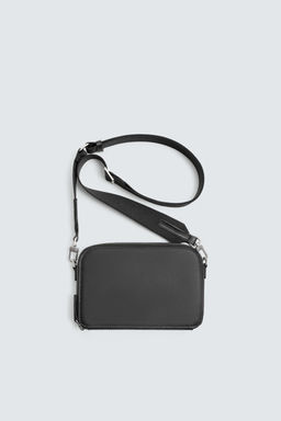 LEATHER CROSSBODY BAG - Zara фото 7