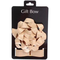 Цена за 2 шт. Набор для декорирования "Звездное небо" бант 2см, лента 2,5см (3м), Шампань/Серебро