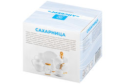 Сахарница 310 мл 11*11*9,5 см Айсберг волны + ложка + дер. крышка на дер. подставке - Elan gallery фото 14