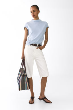 Top drapeado en punto fino - H&m фото 4