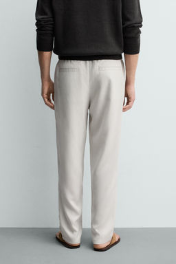 PANTAL?N REGULAR FIT 100% LYOCELL / Gris perla - Zara фото 3