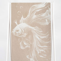 Полотенце махровое 6с102.511ж2 Золотая рыбка(лен3) 67х150см