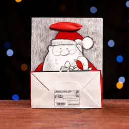 Цена за 12 шт. Пакет ламинированный Подарки Деда Мороза 11,5 х 14,5 х 6 см - Simaland фото 6