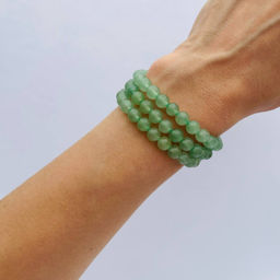 Бусины для украшений из зеленого Кварца 39 см