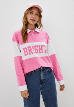 Джемпер с воротником поло