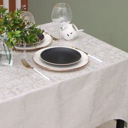 Скатерть «Этель», серебро, 100×140±5 см, 100% п/э, 180 г/м²