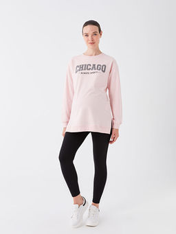 Kar?n Panelli Beli Lastikli D?z Hamile Tayt