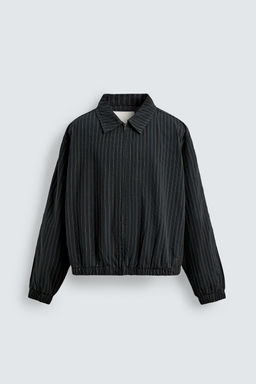 STRIPED TEXTURED JACKET