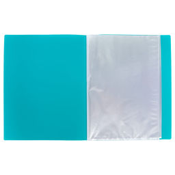 Лео Расти Папка-портфолио дошкольника с файлами 20л. A4 700 мкм 15 мм песок 1 шт. бирюзовый LKP-012