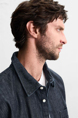 RELAXED FIT DENIM SHIRT - Zara фото 14